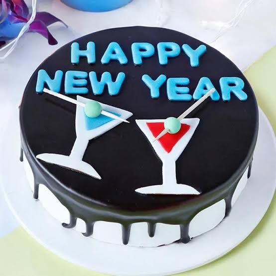 Cheers to the New Year Cake