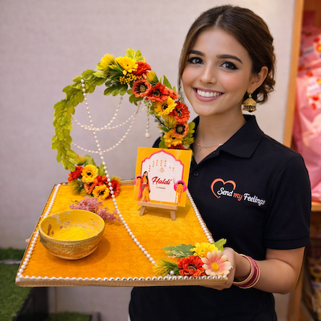 Golden Glow Haldi Platter