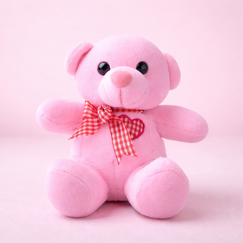 Pink Love Teddy (6 Inch)